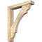 Ekena Millwork Olympic Block Rough Sawn Bracket w/ Offset Brace, Douglas Fir, 4"W x 20"D x 24"H BKT0402X20X24OLY05RDF - alternate 1